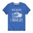 thumbnail image 1 of Solid Light - Need An Ark I Noah Guy - Toddler Short Sleeve Tee, 1 of 4