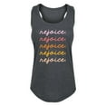 thumbnail image 1 of Solid Light - Rejoice - Women's Racerback Tank, 1 of 5