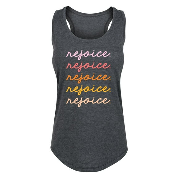 Solid Light - Rejoice - Women's Racerback Tank
