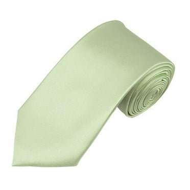 Solid Light Sage Green Slim Men's Necktie