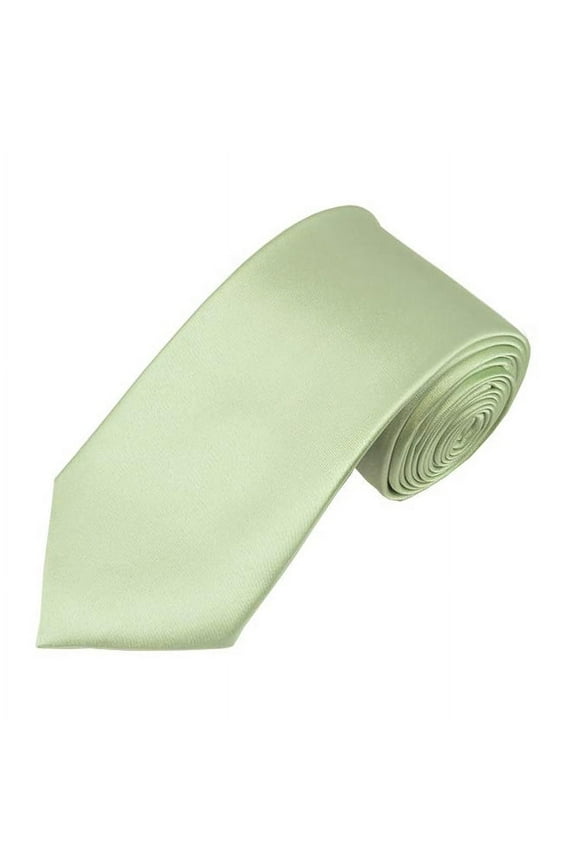 Solid Light Sage Green Slim Men's Necktie