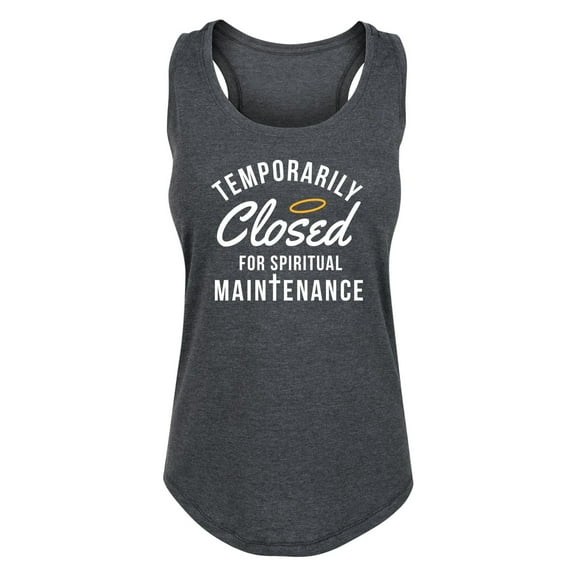 Solid Light - Spiritual Maintenance - Women's Racerback Tank