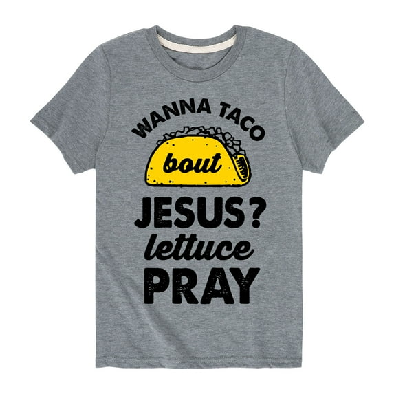 Solid Light - Taco Lettuce Pray - Youth Short Sleeve Tee