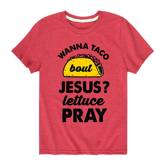 Solid Light - Taco Lettuce Pray - Youth Short Sleeve Tee