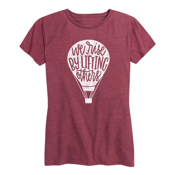 Solid Light - We Rise By Lifting Others - Women's Short Sleeve Graphic T-Shirt