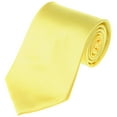thumbnail image 1 of Solid Light Yellow X-Long Men's Necktie, 1 of 4