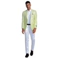 thumbnail image 1 of Solid Linen Look Notch Lapel Blazer Jacket, 1 of 4