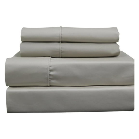 Solid Linen Top Split King: Adjustable King Bed Size Sheets, 4PC Bed Sheet Set, 100% Cotton, 650 Thread Count, Sateen, Deep Pocket