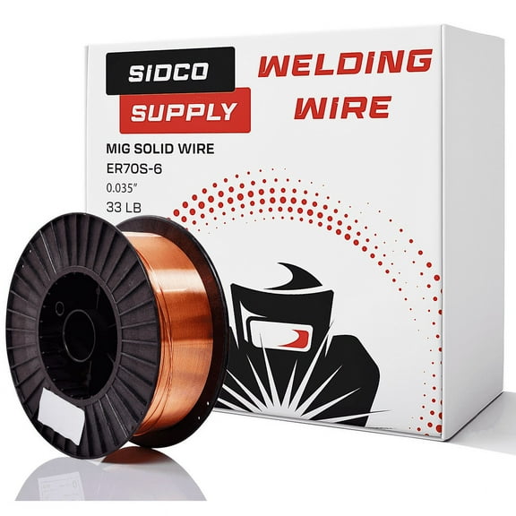 Solid MIG Welding Wire - ER70S-6-0.035 Inch, 33 LB Spool