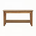 thumbnail image 1 of Solid Mango Wood Rope Coffee Table with Oakish Finish, 1 of 9