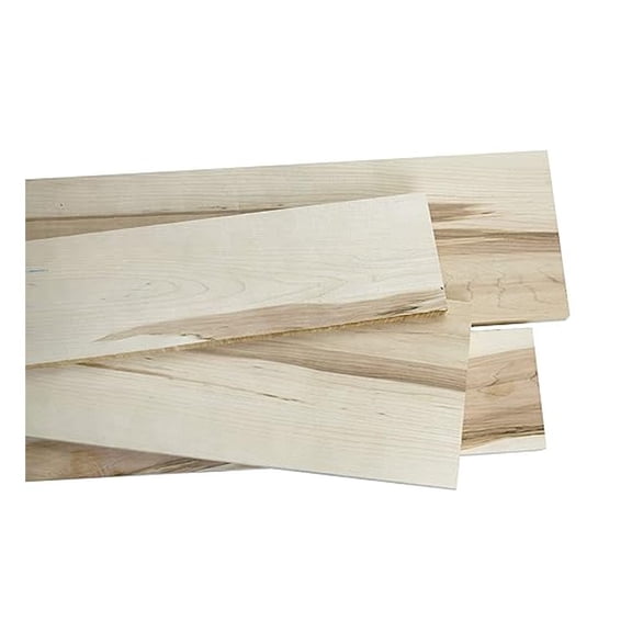Solid Maple Lumber Boards. 2 Pack. Each Board Measures 3/4" x 4" x 12"