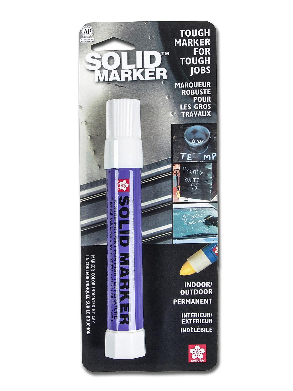 Solid Markers Original, white (pack of 6)
