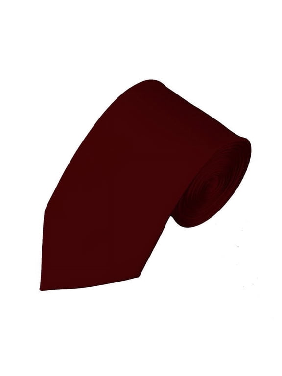 Solid Maroon Slim Men's Necktie