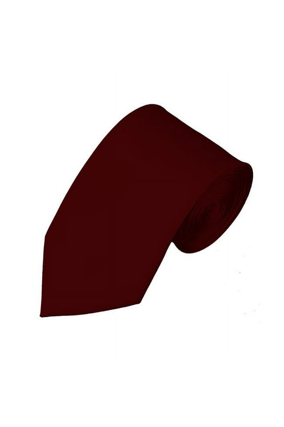 Solid Maroon Slim Men's Necktie