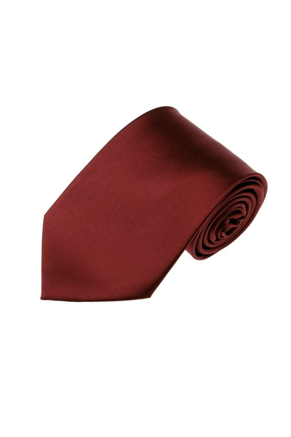 Solid Maroon X-Long Men's Necktie
