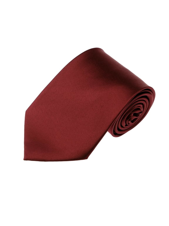 Solid Maroon X-Long Men's Necktie