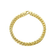 FROST NYC Solid Mens Franco Bracelet 10K/14K Yellow Gold