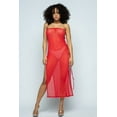 thumbnail image 1 of Solid Mesh Side Lace Up Cover Up Dress, 1 of 5