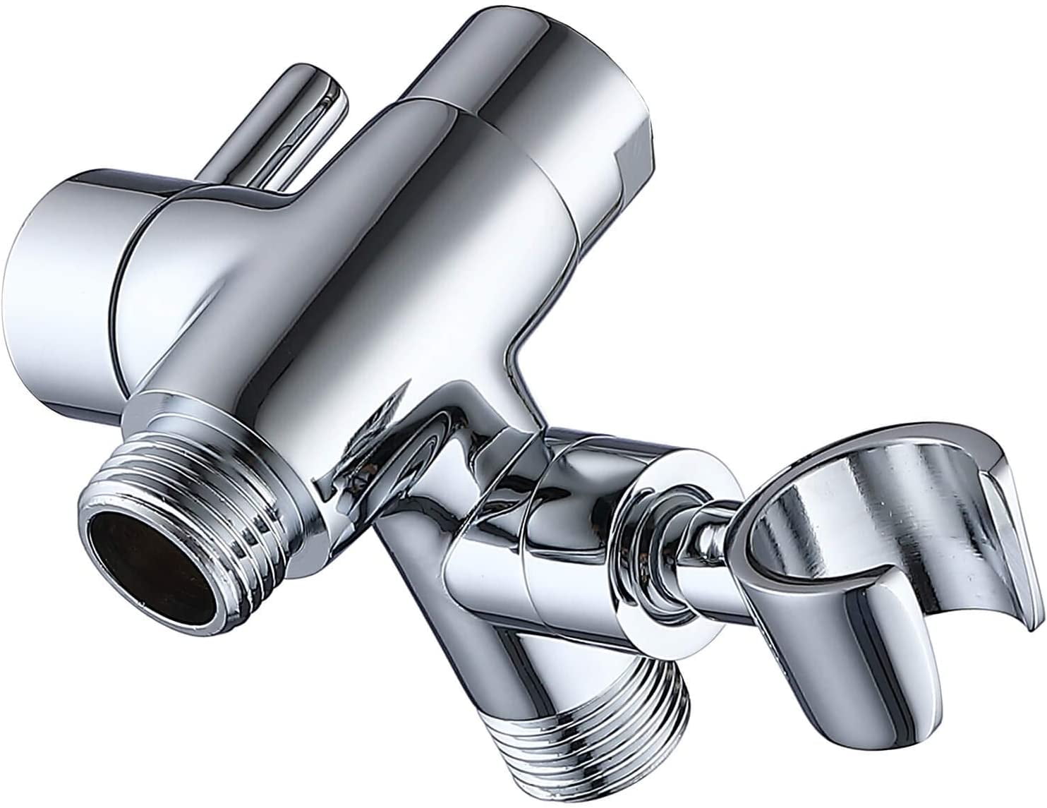 Solid Metal Shower Arm Diverter with Handshower Mount for Hand Held ...