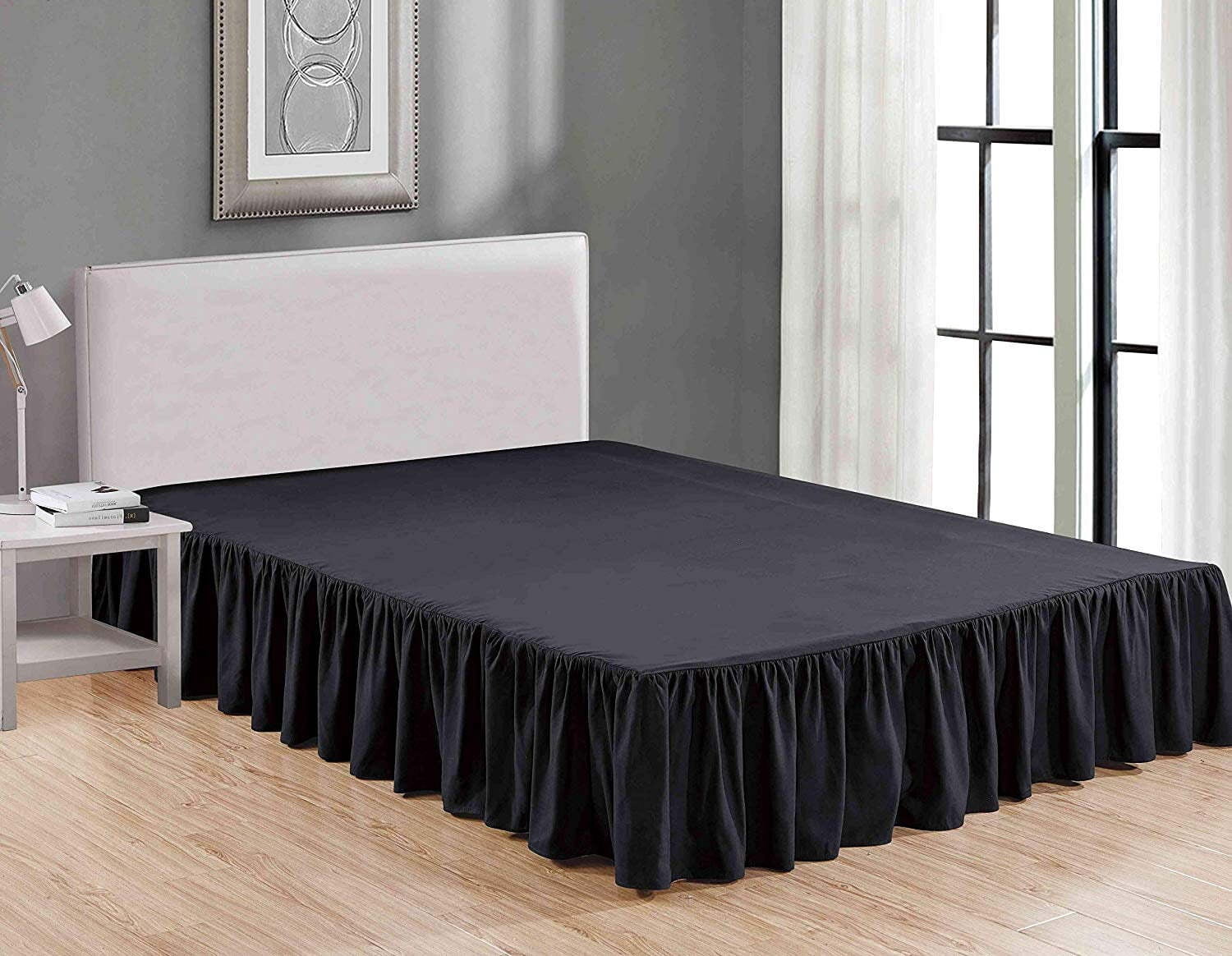 Black Bed Skirt Queen