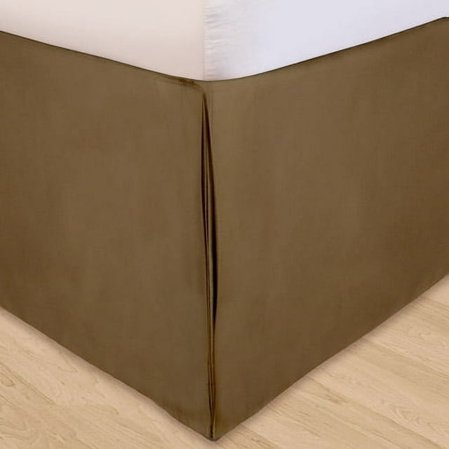 Solid Microfiber 3Piece Adjustable Bedding Bed Skirt