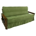 thumbnail image 1 of Solid Microsuede Double Corded 8 to 9-inch Full Futon Slipcover - Sage Green, 1 of 5