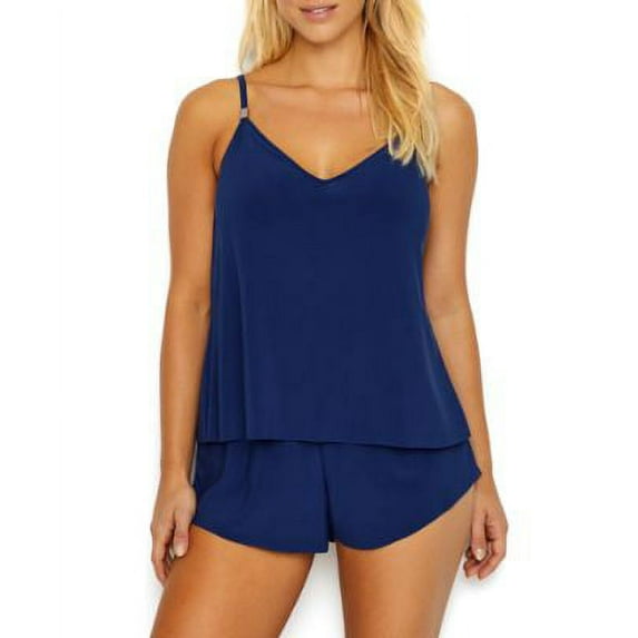 Solid Mila One-Piece Romper Swimsuit
