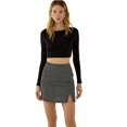 thumbnail image 1 of Solid Mini Slit Skirt, 1 of 5