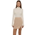 thumbnail image 1 of Solid Mini Slit Skirt, 1 of 5