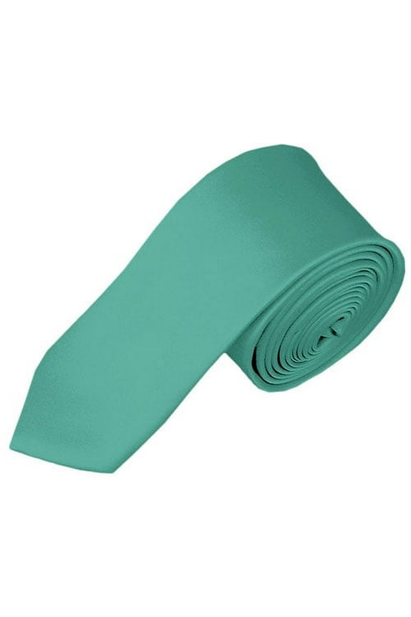 Solid Mint Green Skinny Men's Necktie