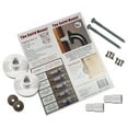 Solid Mount Patented Grab Bar Mounting Kit for Fiberglass Shower & Bathtub Wall / Meets ANSI