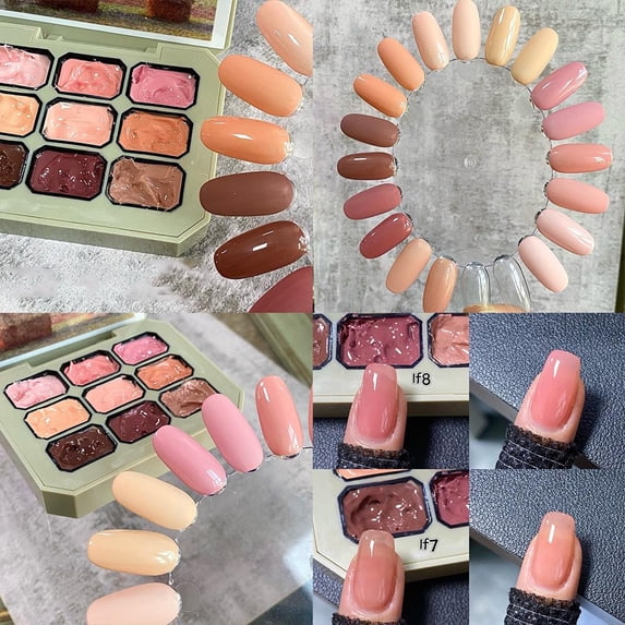 Solid Nail Gel Palette Mud Painting Spring Summer Color For Nail Art Desig ANX