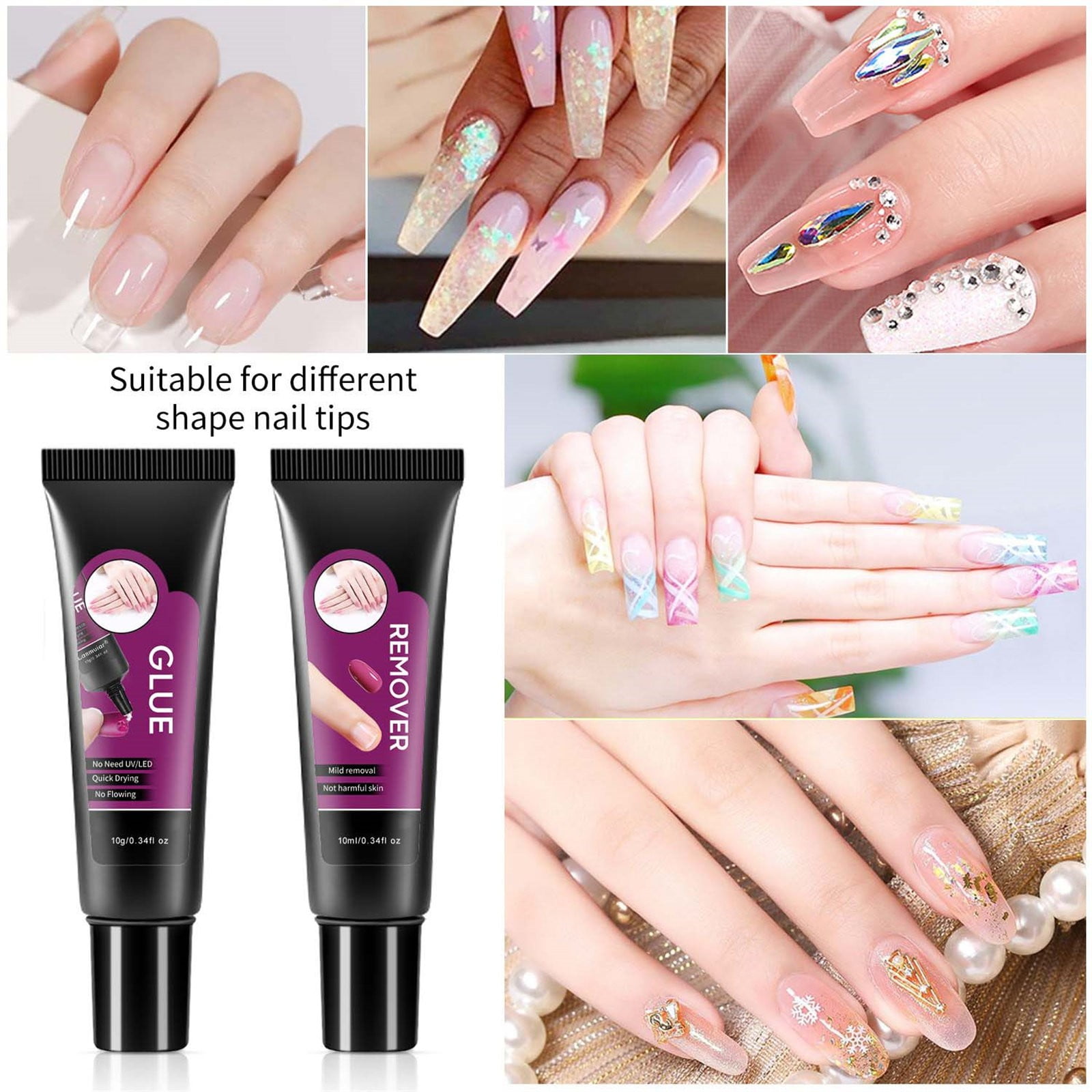 Solid Nail Glue Gel 10s Quickly Dry Nail Glue Gel For On Nails With