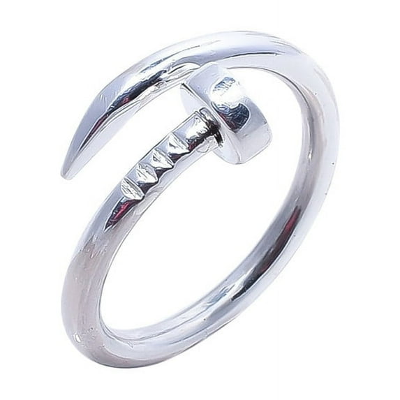 Solid Nail wrap ring, 925 Sterling Silver Ring, Adjustable Ring, Minimalist Ring, Handmade Ring