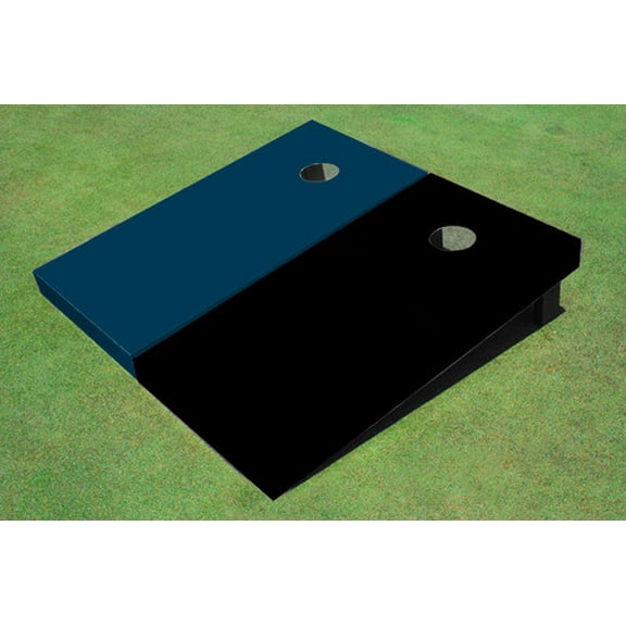 Solid Navy And Black Cornhole Set