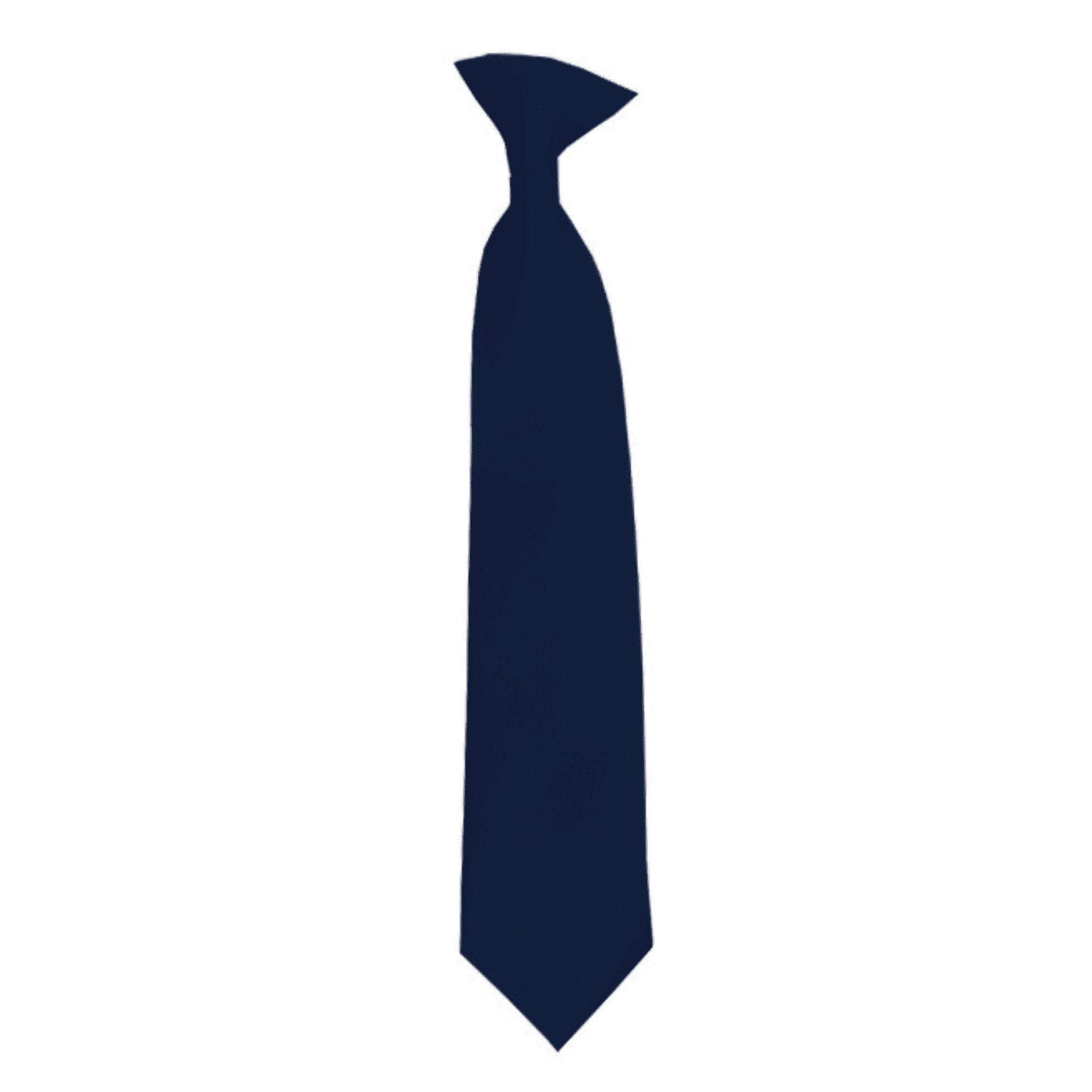 Solid Navy Blue Boy's 14 Clip On Tie Age 7 to 10 Years
