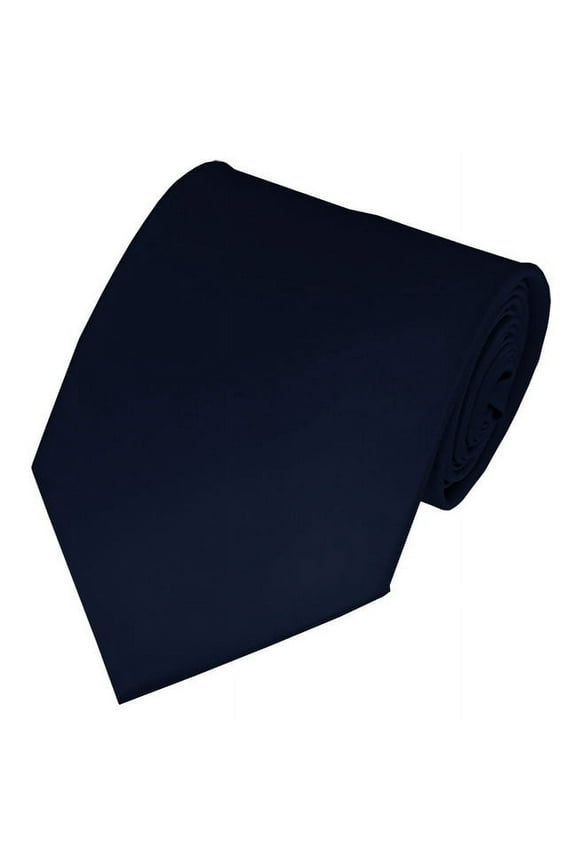 Solid Navy Blue Traditional Men's Necktie