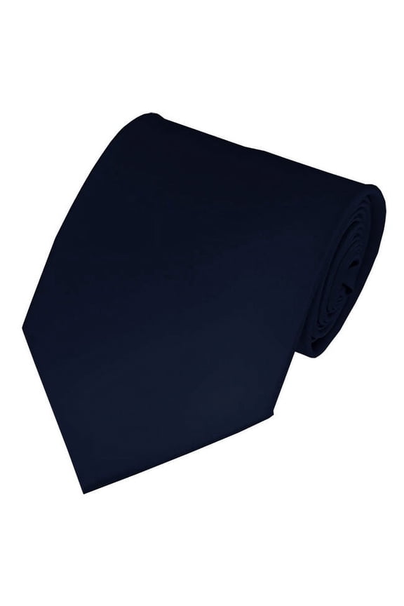 Solid Navy Blue X-Long Men's Necktie