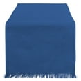 thumbnail image 1 of Solid Navy Heavyweight Fringed Table Runner 14x108, 1 of 3