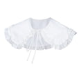 thumbnail image 1 of Solid Neckline Collar Shoulder Clothes Accessory White, 1 of 6