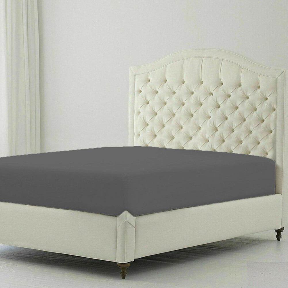 Solid New Egyptian Cotton 1000 Thread Count 1 Piece Fitted Sheet Extra ...