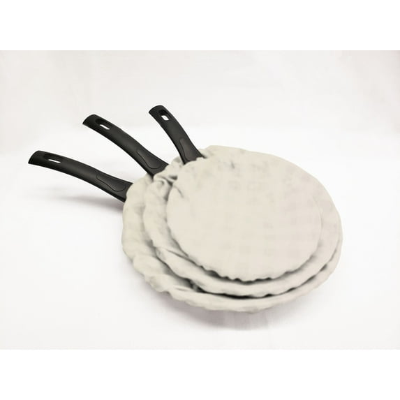 Solid Non-Stick Pan Protector (Set of 3 Covers) by Penny's Needful Things (Ivory)