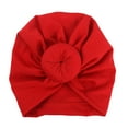 thumbnail image 1 of Solid Nursery Hospital Turban Hat Cap Beanie Bonnet with Flower for Baby Girls Toddlers Newborns Infants, 1 of 1