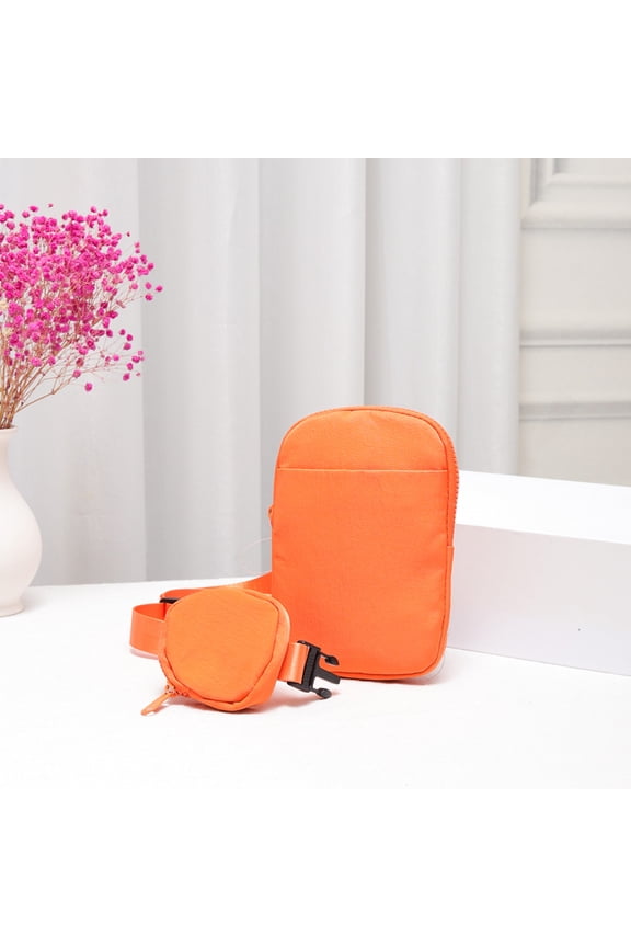 Solid Nylon Sling Bag / Crossbody Bag