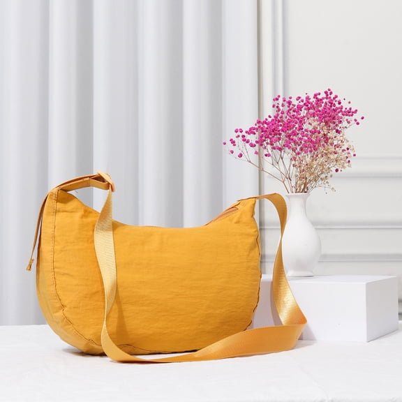 Solid Nylon Sling Bag / Crossbody Bag
