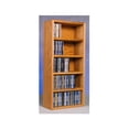 thumbnail image 1 of Solid Oak CD Storage Rack (Honey Oak), 1 of 2