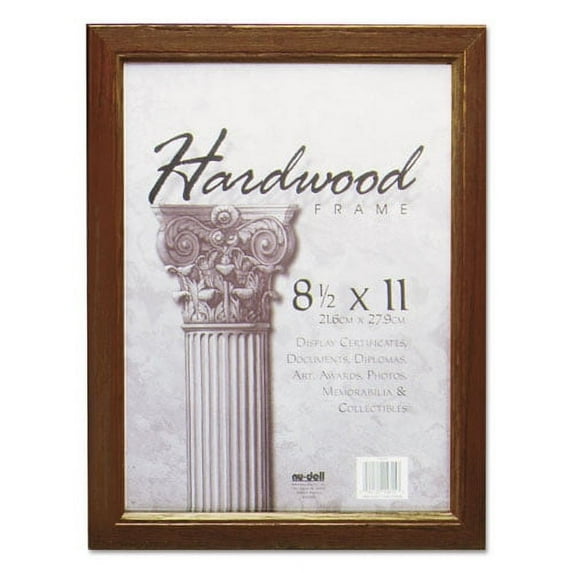 Solid Oak Hardwood Frame, 8-1/2 X 11, Walnut Finish | Bundle of 2 Each
