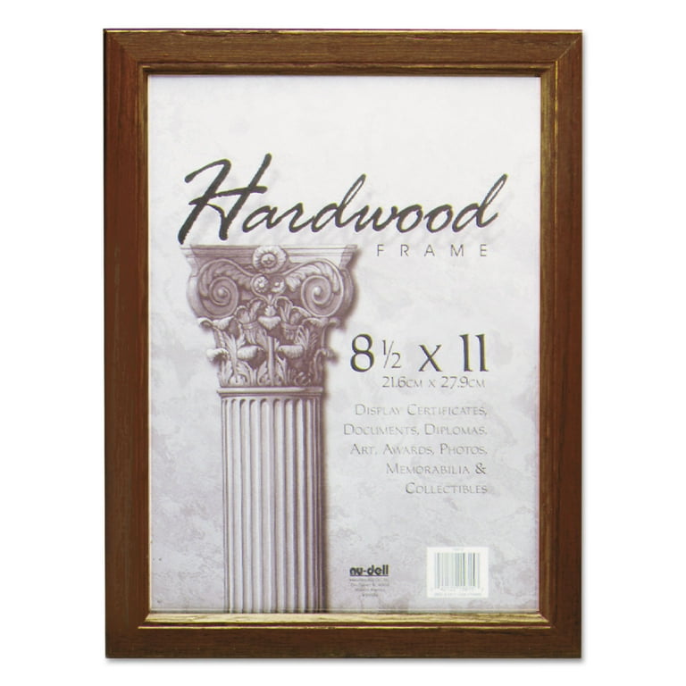 Solid Oak Hardwood Frame, 8.5 x 11, Walnut Finish Solid Oak Hardwood Frame, 8.5 x 11, Walnut Finish