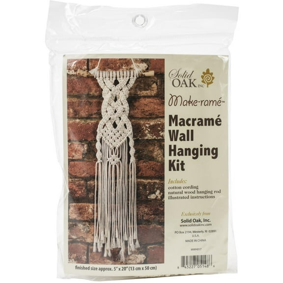 Solid Oak MWH017 Small Format Macrame Kit-Celtic Braids