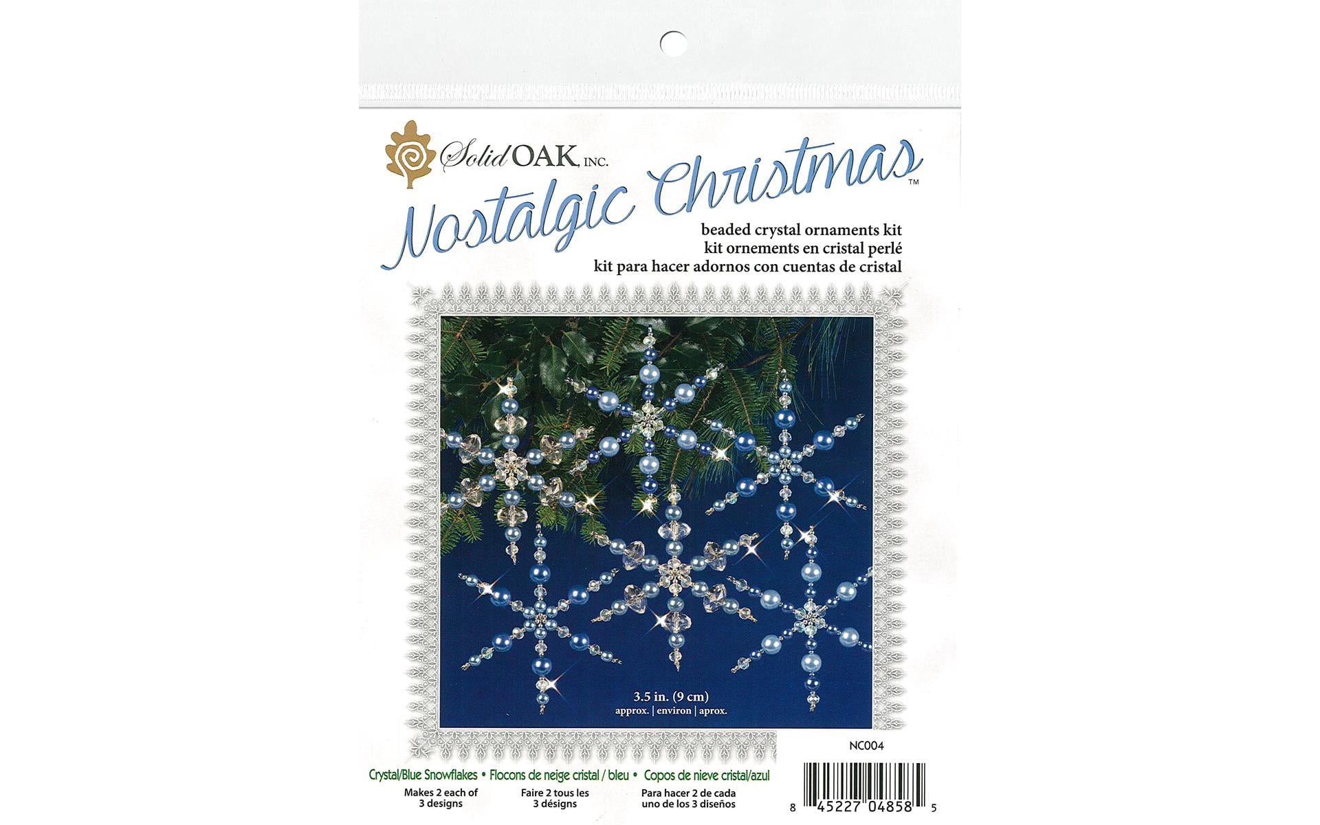 Solid Oak Nostalgic Christmas Beaded Ornament Kit - Christmas Trees -  20601904